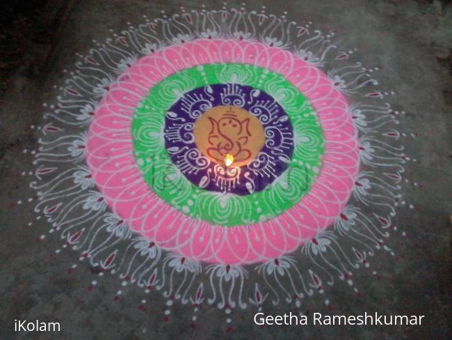 Rangoli: Ganesh rangoli!