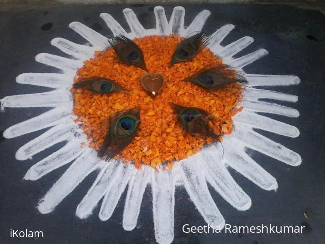 Rangoli: Krishna Jayanthi  kutti kolam!
