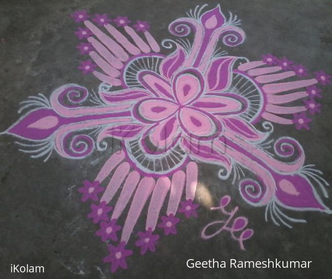 Rangoli: Navarathri Special! Day-8 Pink! Rangoli: Navarathri Special! Day-8 Pink!