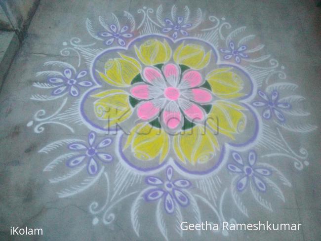 Rangoli: Soft color rangoli!!