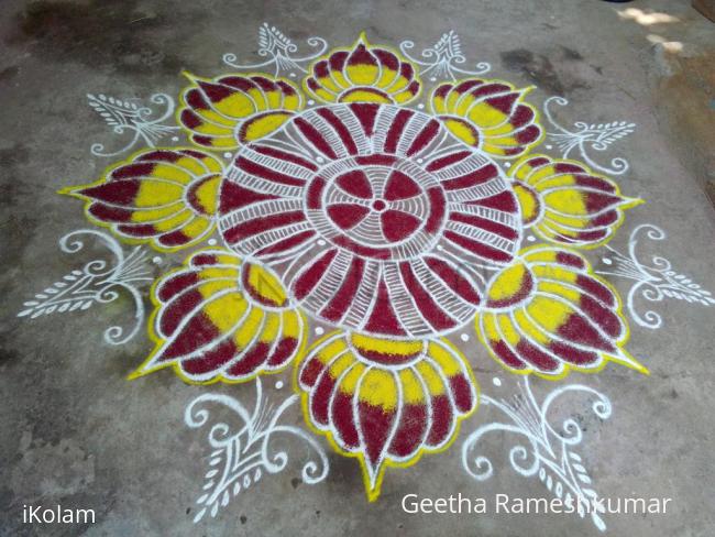 Rangoli: Margazhi kolam_29! Happy Bhogi!,