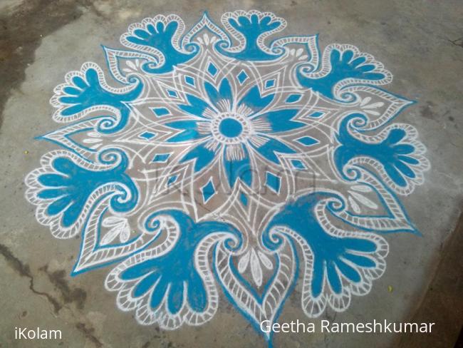 Rangoli: Blue Beauty!!!