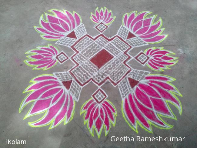 Rangoli: Lotus kolam!