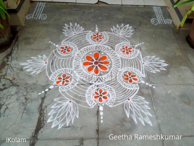 Rangoli: Sunday kolam! Rangoli: Sunday kolam!