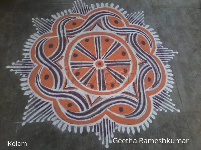 Rangoli: Monday kolam! Rangoli: Monday kolam!