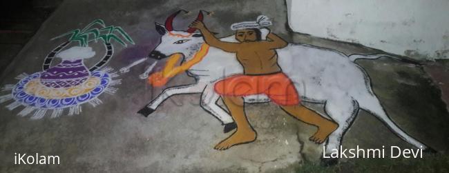 Rangoli: jallikattu rangoli