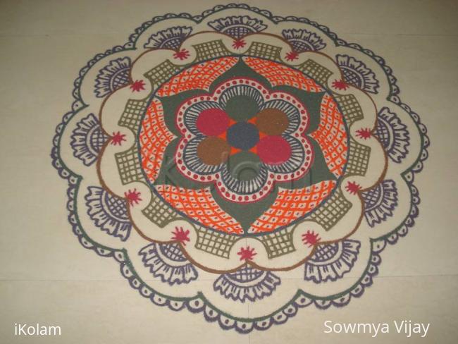 Rangoli: Margazhi Kolam-14 Rangoli: Margazhi Kolam-14