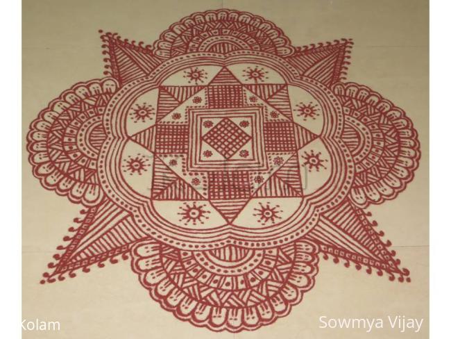Rangoli: Margazhi Kolam-10 Rangoli: Margazhi Kolam-10