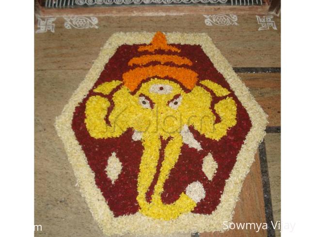 Rangoli: Onam 2012-Day 6 Rangoli: Onam 2012-Day 6