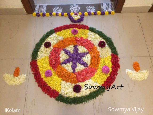 Rangoli: Onam Floral designs-Onam Pookalam