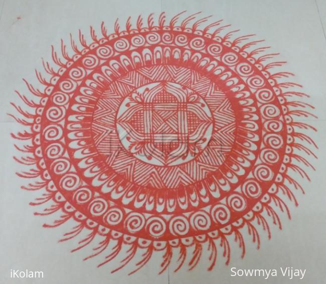 Rangoli: Navarathri Day 6 2015 Rangoli: Navarathri Day 6 2015