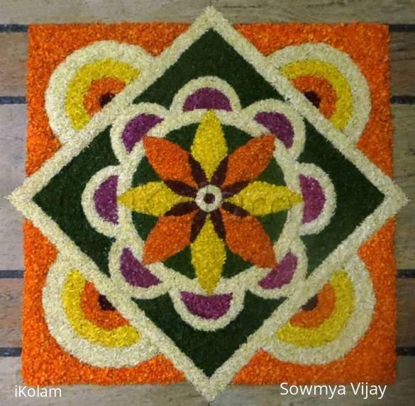 Rangoli: Onaashamshakal-Onam wishes