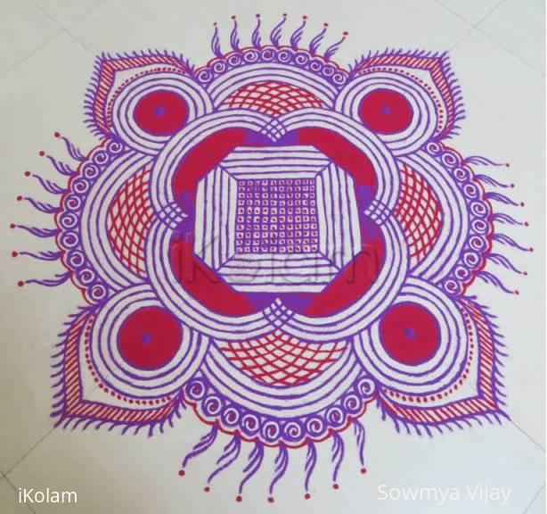 Rangoli: Margazhi Kolam-12 Rangoli: Margazhi Kolam-12