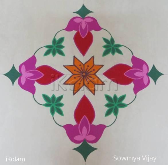 Rangoli: Margazhi Kolam-24 Rangoli: Margazhi Kolam-24
