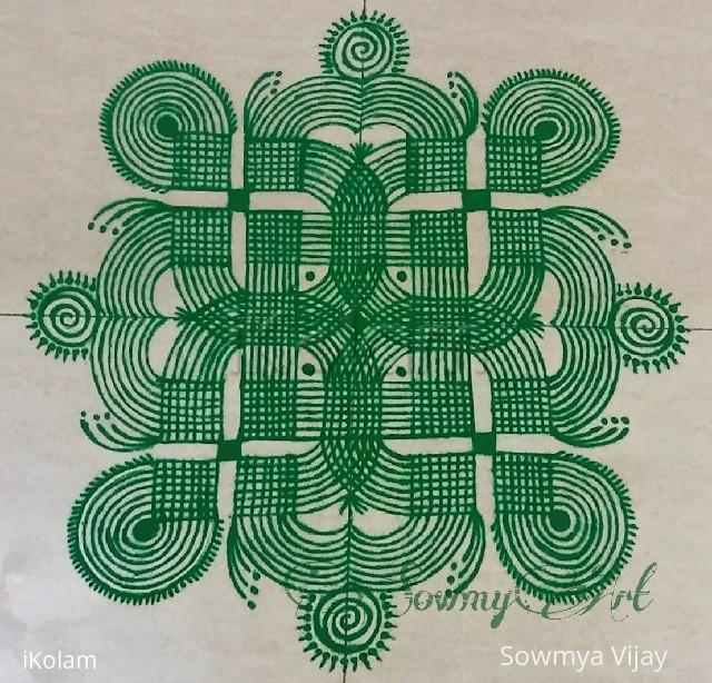 Rangoli: Navrathri kolam Day 2
