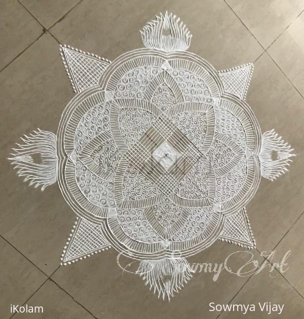 Rangoli: Navrathri kolam Day 5 Rangoli: Navrathri kolam Day 5