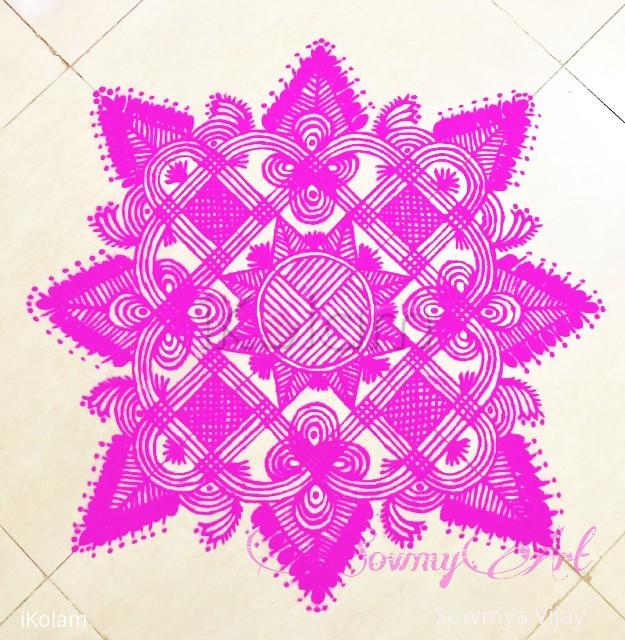 Rangoli: Navrathri kolam Day 8 Rangoli: Navrathri kolam Day 8
