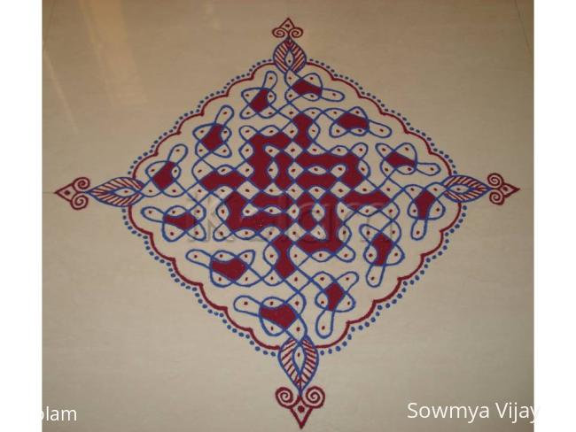 Rangoli:  Colour Chikku  Kolam