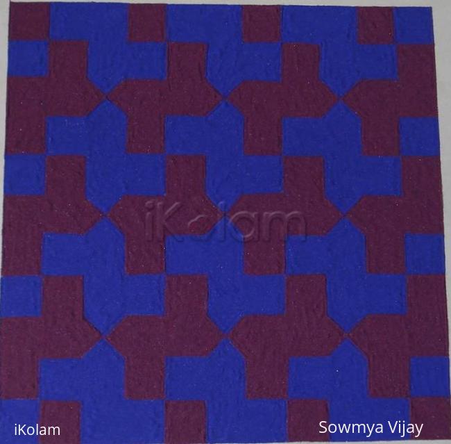 Rangoli: A tile design kolam Rangoli: A tile design kolam