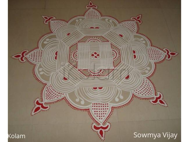 Rangoli: Navaratri Day -1 Rangoli: Navaratri Day -1