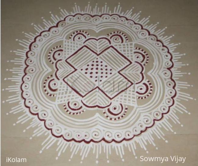 Rangoli: Friday Kolam -4 Rangoli: Friday Kolam -4