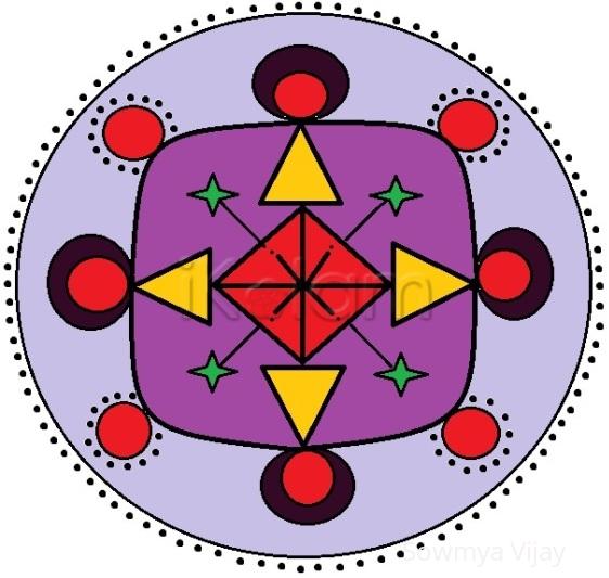 Rangoli: kolam with paint