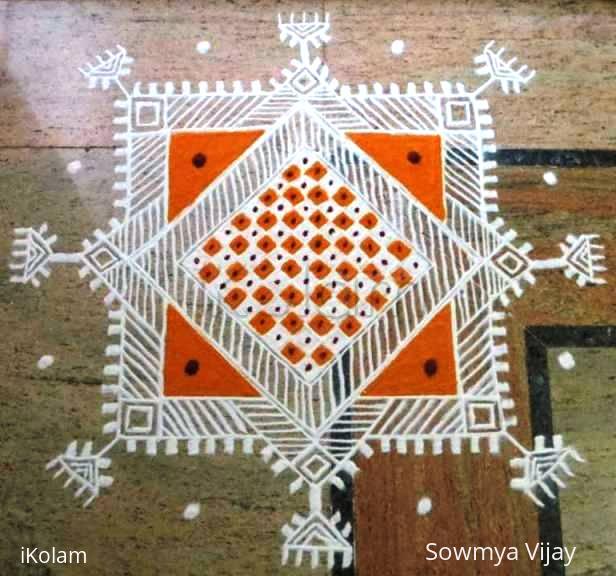 Rangoli: Mandana style kolam-2