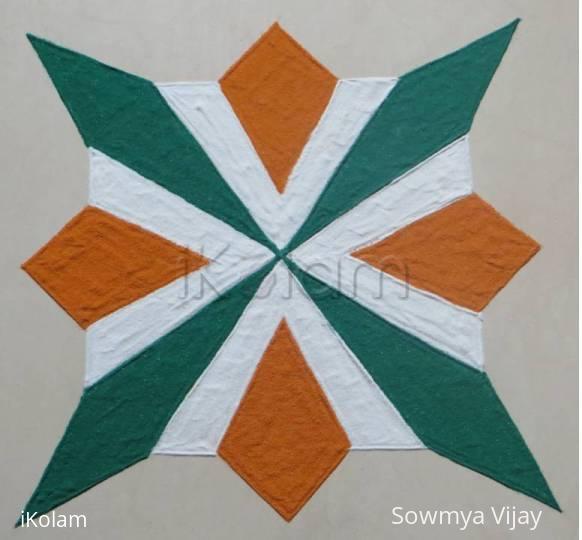 Rangoli: Independence Day kolam