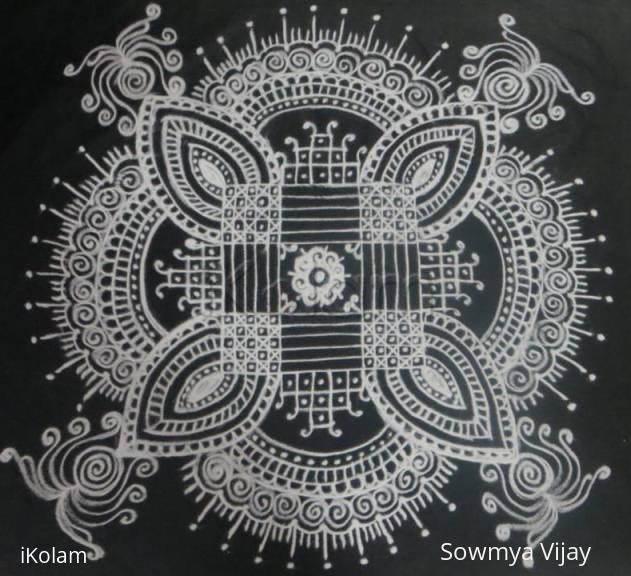 Rangoli: Padikolam Design for saturday and Happy Navarathri Rangoli: Padikolam Design for saturday and Happy Navarathri