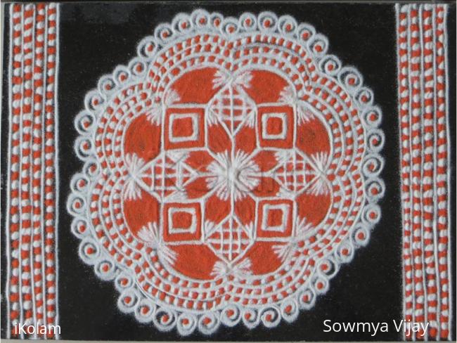 Rangoli: Free hand Design -small kolams Rangoli: Free hand Design -small kolams
