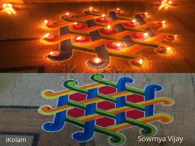 Rangoli: Diwali Kolam-4 Rangoli: Diwali Kolam-4