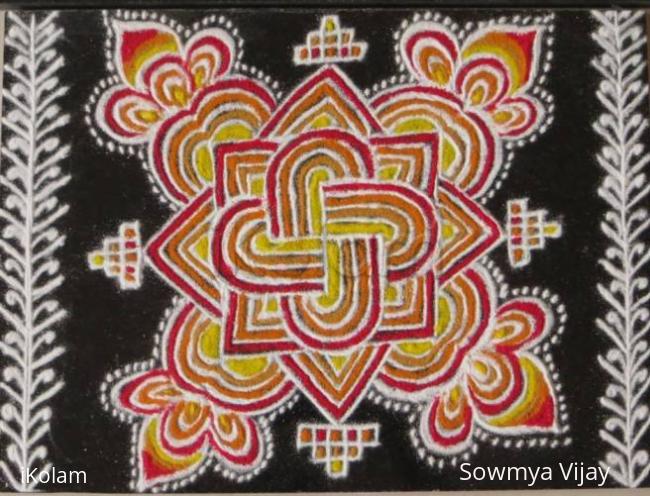 Rangoli: Free hand Design -small kolams Rangoli: Free hand Design -small kolams