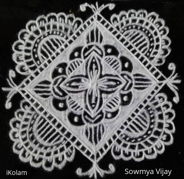 Rangoli: Small Free hand design