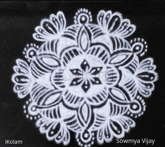 Rangoli: Small Free hand design