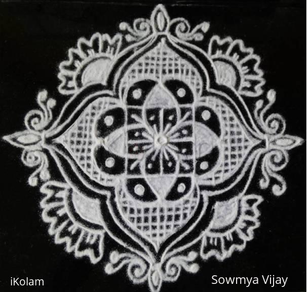 Rangoli: Small Free hand design