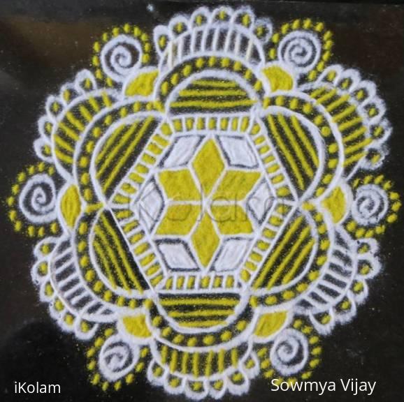 Rangoli: Small Free hand design