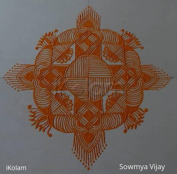 Rangoli: Navarathri Specials- Kolam 4 Rangoli: Navarathri Specials- Kolam 4