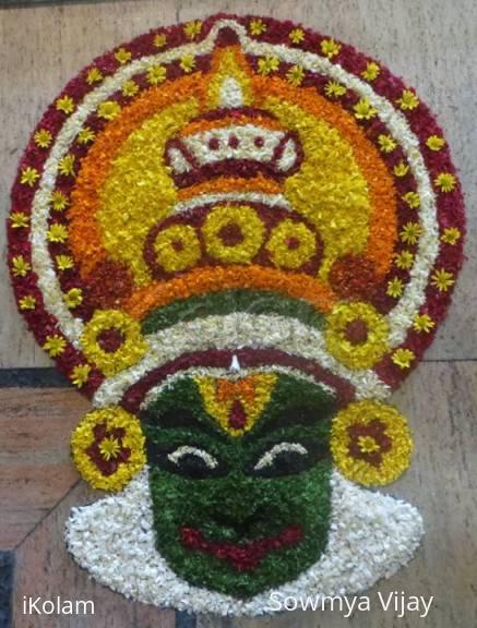 Rangoli: Onam Pookolam-Advance wishes for Onam Rangoli: Onam Pookolam-Advance wishes for Onam