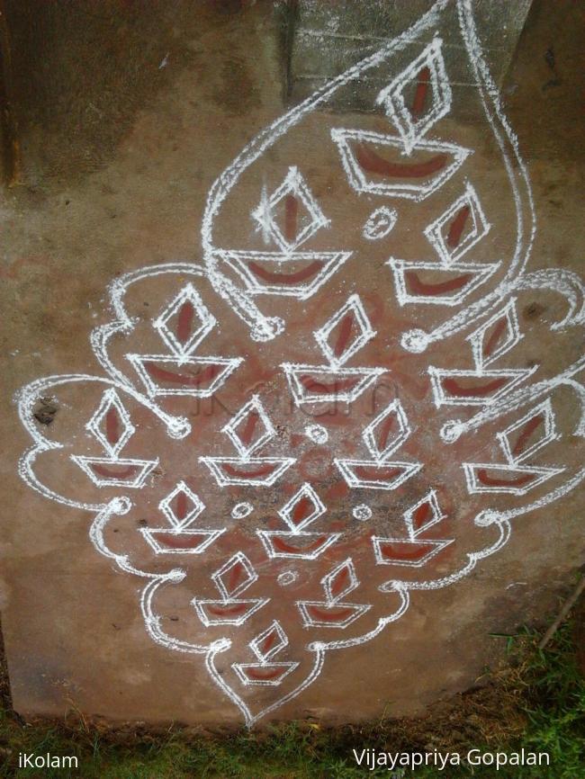 Rangoli: Karthigai kolam Rangoli: Karthigai kolam