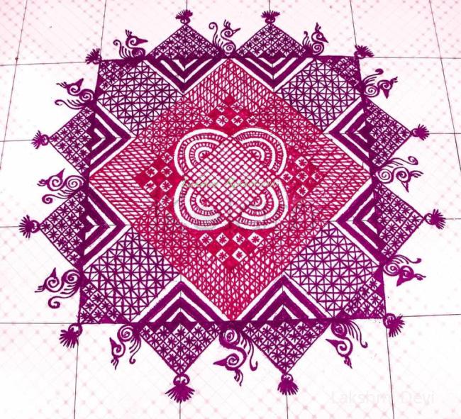 Rangoli: Free hand kolam