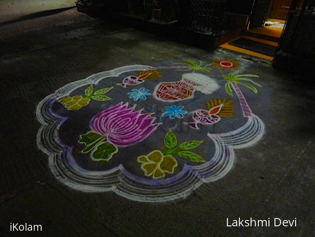 Rangoli: pongal rangoli