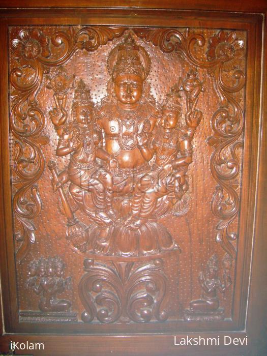 Designs  on a pooja room Door - MURALI POOJA DOOR.JPG