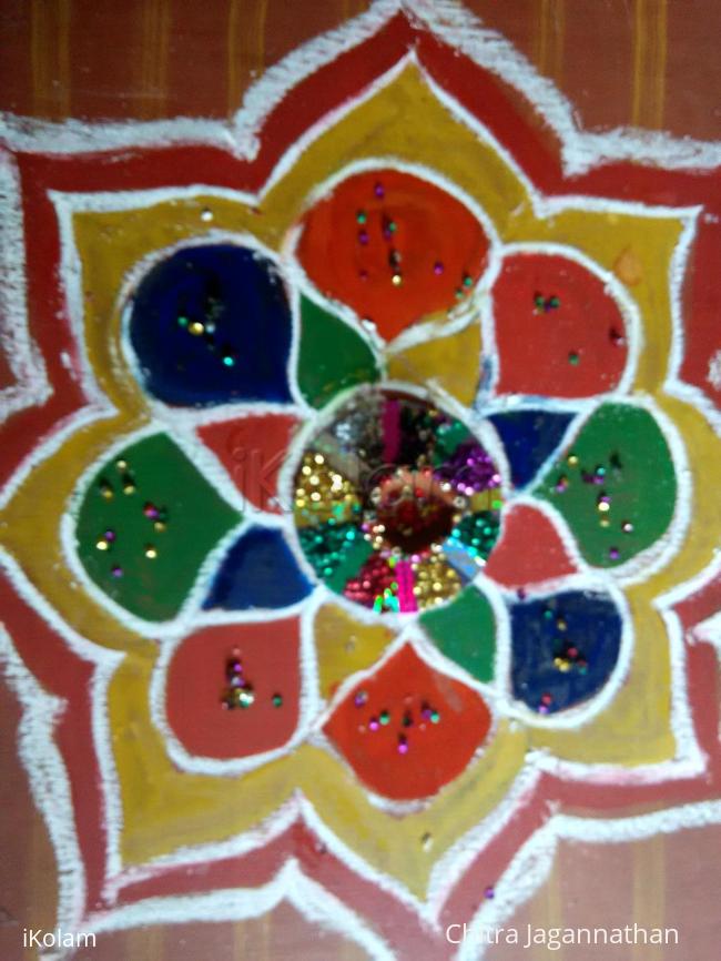 Rangoli: Deepam kolam