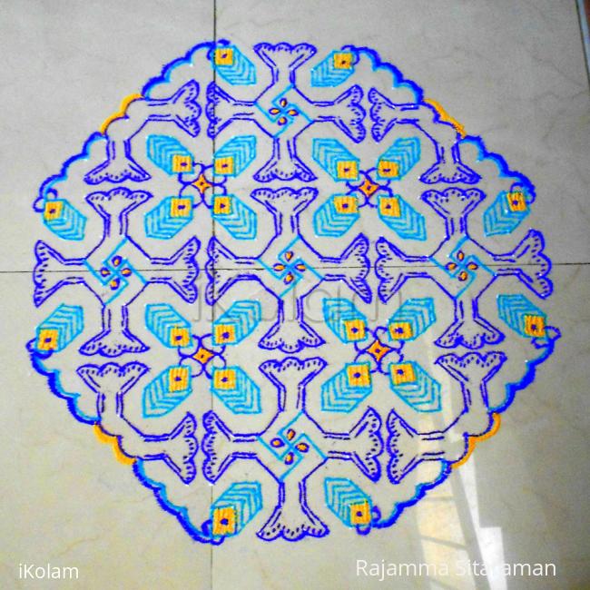 Rangoli: Funnel design kolam Rangoli: Funnel design kolam