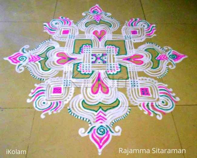 Rangoli: Welcome kolam for New Year Rangoli: Welcome kolam for New Year