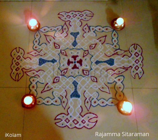 Rangoli: Karthigai kolam Rangoli: Karthigai kolam