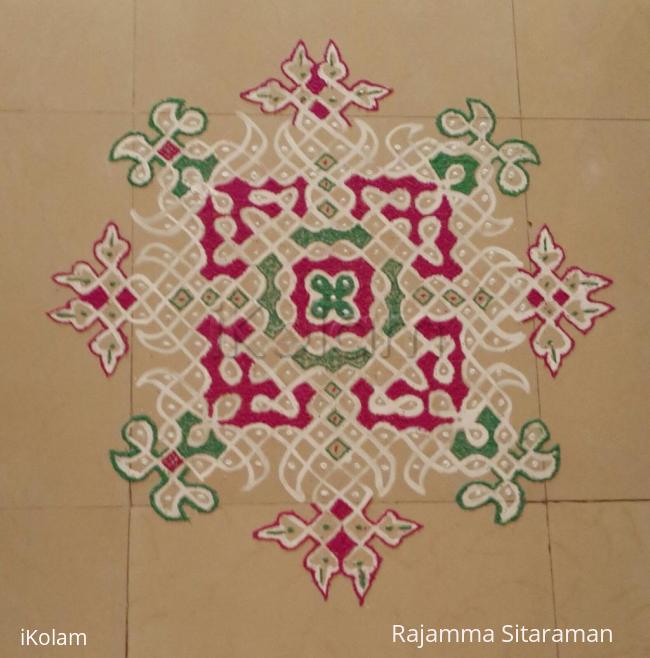 Rangoli: chikku kolam for Rani