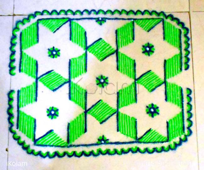 Rangoli: Birthday card kolam