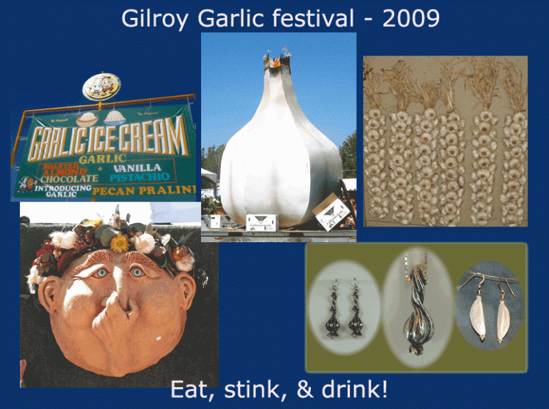 Gilroy Garlic Festival - 2009 - Garlic_post_collage.gif