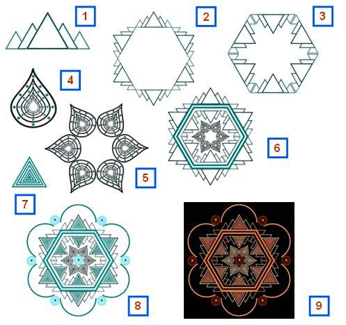 Hexagonal paDikOlam - 10 - How I created it?  - hpk-10.jpg